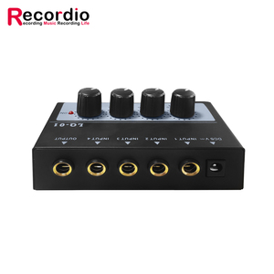 Mezclador GAX-LQ01 de 4 Canales, 4 Entradas y 1 Salida, Interfaz de Audio Mini Portátil de 5V CC para Micrófono, Guitarra, Bajo y Teclado - Product Image 3