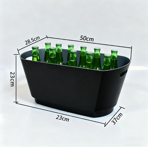 دلو ثلج بلاستيكي LED مخصص بشعار مميز، سعة 16 لتر، محمول للحفلات الليلية واستخدام البيرة - Product Image 6