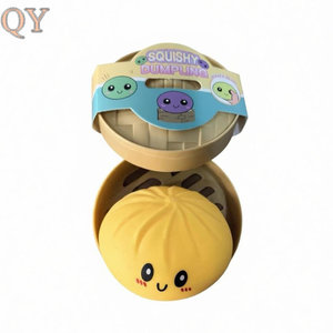 QY <b>Squishy</b> Dumpling Mystery Box Slow Rising Stress Relief Sensory Fidget Toy Colorful Bun Collectible Surprise Gift - Product Image 3