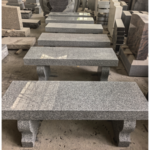 Banco de Estilo Americano Moderno G614 de Granito Gris, Asiento Personalizado para Jardín con 1 Año de Garantía - Product Image 5