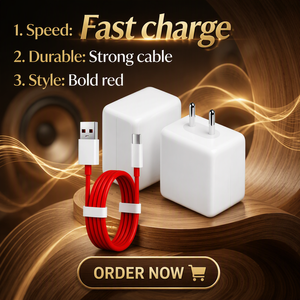 <span class=keywords><strong>Cargador</strong></span> Rápido de 80W con Cable Tipo-C de 1M y Salida de 5V/1A para 15/15R/13/13R/13S/12/12R/11/11R - Compatible con <span class=keywords><strong>Dash</strong></span>/Vooc - Product Image 2