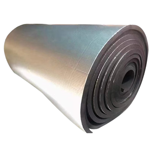 Aluminum Foil Clad Rubber Foam <b>Sheet</b> 48 In Wide R3.8 Water Resistant Insulation Material for Industrial Roofing - Product Image 1