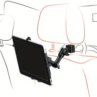 Support de Tête de Siège Auto en Aluminium pour TV, Tablette, iPad, Téléphone, Caméra, CCTV, Réglable à 360° pour Siège Arrière
