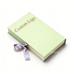 Impression de logo de marque personnalisée, emballage en carton, boîte <span class=keywords><strong>cadeau</strong></span> en forme de livre personnalisée avec <span class=keywords><strong>carte</strong></span> de conception - Product Image 3