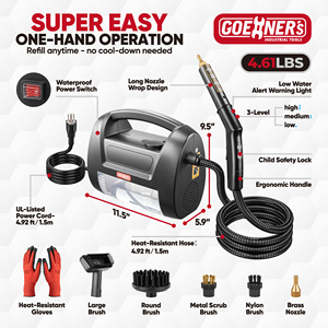 Nettoyeurs <span class=keywords><strong>Vapeur</strong></span> Électriques à <span class=keywords><strong>Eau</strong></span> Chaude 1800W 50+ PSI Portables pour Chantiers de Construction, Nettoyeur Haute Pression de Qualité Commerciale – Vente Directe Usine - Product Image 5