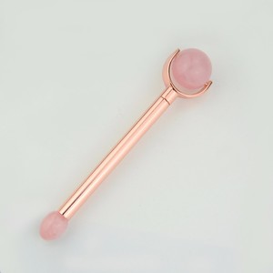 2019 Cadeau de noël Rose <span class=keywords><strong>Quartz</strong></span> Rouleau Masseur 100% Réel Naturel BRICOLAGE Détachable Rose <span class=keywords><strong>Quartz</strong></span> Jade Rouleau - Product Image 3