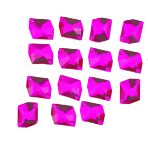 Coser en piedras de vidrio de colores rosa fuerte cósmico - Product Image 1