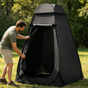 Tenda Doccia Pop-up Mesorock, Tenda Portatile per Doccia e WC, Facile da Trasportare e Utilizzare con Borsa per il Trasporto, Picchetti e Corde Antivento - Product Image 2