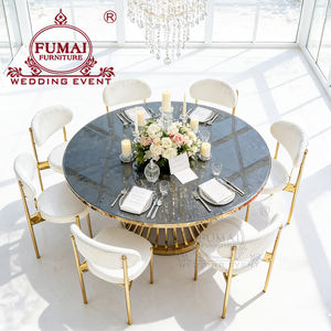 factory wholesale mirror top stainless steel used <b>round</b> banquet <b>tables</b> for sale - Product Image 5