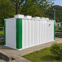 Système de traitement des eaux usées MBR haute efficacité, prêt à l'emploi, pour le traitement des eaux usées des camps et des sites isolés, faible consommation d'énergie