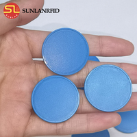 SUNLANRFID 13.56MHz ABS Mini Token RFID étanche pour métro, carte M1, balise NFC en forme de disque