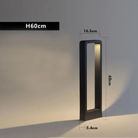 Prix usine extérieur en aluminium classique borne étanche chemin décoratif 7W COB LED pelouse lumière
