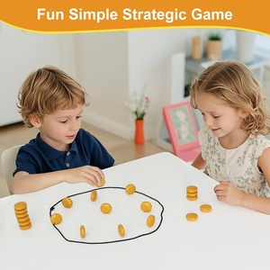 Jeu d'échecs magnétique avec 20 aimants et cordon, jeu de société éducatif portable pour enfants et adultes, idéal pour les voyages en famille et les soirées amusantes - Product Image 5