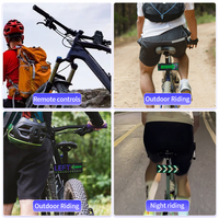 Aplicación programable bicicleta luz trasera mensaje movimiento Control remoto bicicleta señal de giro Diy texto pantalla Led para bicicleta