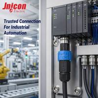 Connecteur étanche mâle/femelle 4 broches M25 30A 300V en cuivre plaqué argent, à verrouillage par poussée, IP67, pour alimentation circulaire LED