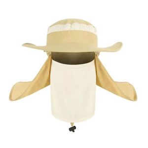 Sombrero de Pescador de Ala Ancha para Hombre con Solapa para el Cuello, Protección UV, para Pesca al Aire Libre, Transpirable, de Poliéster, Talla Adulto - Product Image 2
