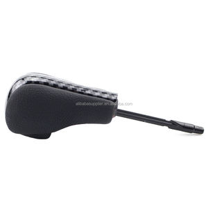 ZPARTNERS pomelli del cambio in legno per mk4 copri testa in pelle per auto pomello del cambio in fibra di carbonio per cerato forte per auto universale - Product Image 1