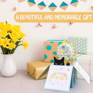 <span class=keywords><strong>Tarjetas</strong></span> <span class=keywords><strong>de</strong></span> Cumpleaños 3D Pop-up Divertidas, Tarjeta <span class=keywords><strong>de</strong></span> Cumpleaños 3D para Mujer, <span class=keywords><strong>Tarjetas</strong></span> <span class=keywords><strong>de</strong></span> Felicitación para Todos los Amantes <span class=keywords><strong>de</strong></span> los Gatos, Presiona el Botón <span class=keywords><strong>de</strong></span> Encendido para Reproducir - Product Image 6