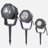 Projecteur LED sur piquet en aluminium 10W 20W 30W pour allée de jardin, 220V 110V, extérieur, étanche IP65, lampe de pelouse, spots