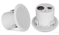 Haut-parleur coaxial de plafond JBHKJ 801H 8 pouces 70/100V 8 puissances commutables réglables 10-60W avec couvercle arrière métallique ignifuge