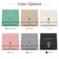 Pochette carrée portable personnalisée pour bijoux, boucles d'oreilles, colliers, bracelets, bagues, sac d'emballage de luxe avec cordon de serrage pour cadeaux de bijoux, vente au détail