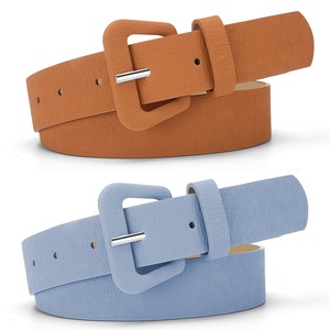 Cinturón de Cuero PU Personalizado, Nuevo, a la Moda, Estilo Retro Europeo y Americano, Cinturón Delgado para Mujer, Cinturón de Cuero de Primera Calidad - Product Image 2