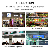 Pantalla LED de Señalización Digital de 36 Pulgadas, Monitor LCD Ultra Ancho, Pantalla de Barra Estirada para Publicidad