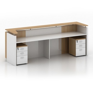 New Products Small Counter Curved <b>Desk</b> for Sale Reception Unit - Product Image 3