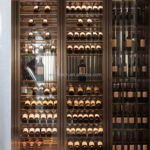 Индивидуальный Роскошный домашний винный холодильник в погребе, коммерческий винный бар, холодильник, холодильник с мраморным охладителем винных бутылок - Product Image 1