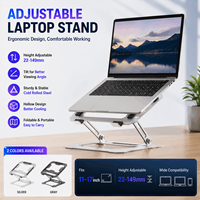 Support pour ordinateur portable Zeno Heavy Duty, support réglable pour ordinateur portable, support ergonomique portable en acier, support de tablette LM27