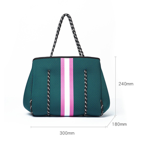 Borsa Tote piccola da spiaggia a tracolla in Neoprene da donna di moda all'aperto personalizzata di qualità Oem - Product Image 5