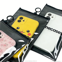 Sacs à fermeture éclair transparents en PVC recyclables haut de gamme personnalisés pour vêtements, écouteurs, vêtements de golf, étuis de téléphone, impression sérigraphique personnalisée