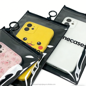 High End Custom Recyclable PVC Transparent Plastic Zipper Bags for Hair <strong>Bundles</strong> Golf Clothes Phone Cases Silk <strong>Screen</strong> Printing - Product Image 4