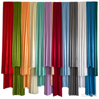 Tissu en soie glacée imprimé nacré 100 % polyester, matériau plissé pour rideau de scène de mariage et décoration pour filles