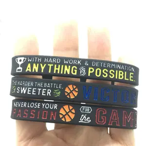 Volleyball Silicone Wristbands with Motivational Sayings- Wholesale Volleyball Jewelry, Sports Gifts, Party Favors and Supplies