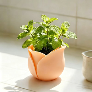 Aluminum Flower <b>Vase</b> White With Black Decorative Flowers <b>vase</b> Preserved Flower With Custom - Product Image 5