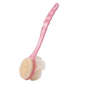 Brosse de bain à poils doux avec éponge, brosse de massage ovale en plastique pour l'exfoliation corporelle et les soins de la peau - Product Image 4