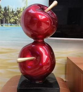 Promotion Sculpture artisanale en résine de haute qualité en forme de <span class=keywords><strong>pomme</strong></span> pour la décoration de la maison - Product Image 5