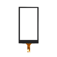 Panel Táctil de Vidrio USB Multicapacitivo de 10 Puntos, Impermeable, de 4.5 Pulgadas, para Uso Industrial, Fabricación Directa ODM OEM, MOQ Bajo, Personalizable