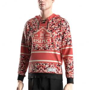 Sudadera con capucha de hockey para hombre, diseño en blanco para equipos deportivos universitarios, ropa juvenil, de fábrica - Product Image 5