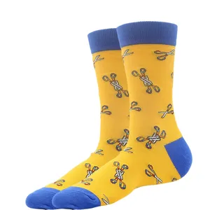 Calcetines <span class=keywords><strong>de</strong></span> moda retro para hombre, calcetines novedosos, tiburón, oveja, perro, <span class=keywords><strong>Lobo</strong></span>, astronauta, cerveza, novedad, equipo <span class=keywords><strong>de</strong></span> monopatín, calcetín loco informal - Product Image 2