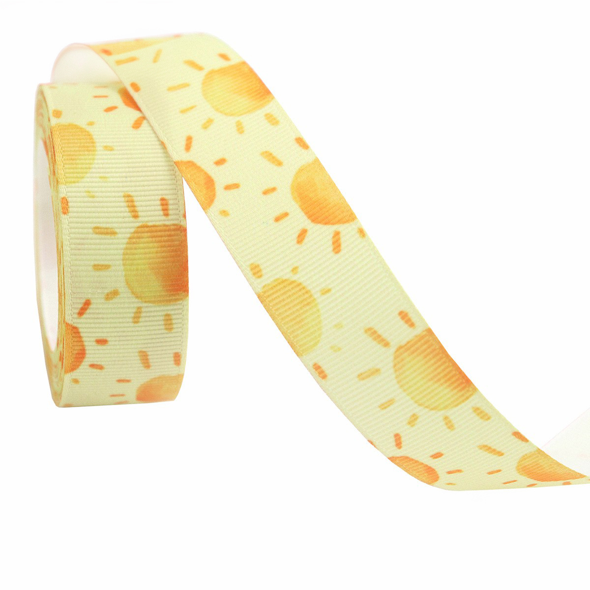 Jaune pâle-aquarelle soleil-2,2 cm * 10 m