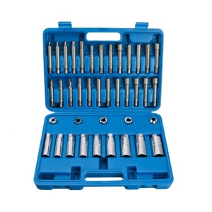 Outils de réparation automobile, kit d'outils pour amortisseurs 39 pièces, outils <span class=keywords><strong>à</strong></span> main de haute qualité, jeux d'outils <span class=keywords><strong>à</strong></span> cliquet pour amortisseurs, clé <span class=keywords><strong>à</strong></span> <span class=keywords><strong>douille</strong></span> spéciale 380*270*80mm - Product Image 1