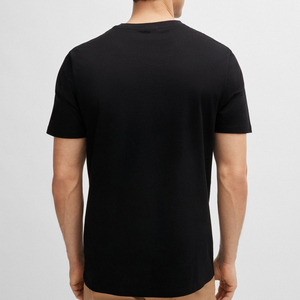 เสื้อยืดสตรีทแวร์ผู้ชายสีพื้นผ้าฝ้ายคอโอ แขนสั้น สวมใส่สบาย เป็นมิตรกับสิ่งแวดล้อม ระบายอากาศได้ดี  รับสกรีนสีและโลโก้ตามสั่ง - Product Image 2