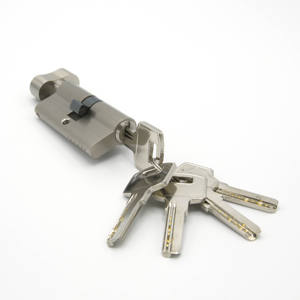 अंगूठे बारी घुंडी पीतल दरवाजा ताला सिलेंडर - Product Image 5