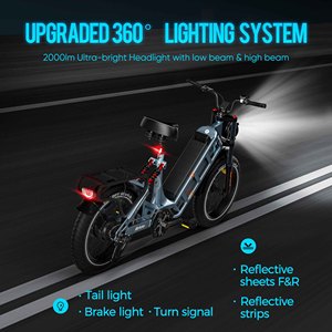 จักรยานไฟฟ้า Eahora Juliet 100+ ไมล์ 1000W/1200W 48V 60Ah รุ่นอิเล็กทรอนิกส์ EU US CA มีสินค้าในสต็อก ระยะทางไกล จักรยานเสือภูเขาไฟฟ้าสำหรับผู้ใหญ่ จักรยานไฟฟ้าในเมือง - Product Image 2