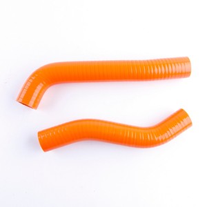 Pour 2008-2013 KTM 690 SMC DUKE & ENDURO R TUYAUX DE RADIATEUR DE LIQUIDE DE REFROIDISSEMENT EN SILICONE ORANGE - Product Image 2