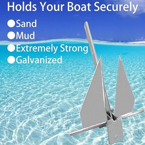 ISURE Kit jangkar perahu berat laut <span class=keywords><strong>Anchor</strong></span> Fluke dengan rantai jangkar dan tali untuk ukuran berbeda perahu Pontoon - Product Image 4