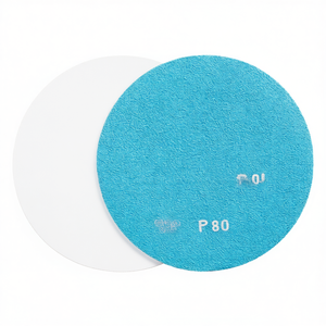 Discos de Lijado Resistentes con Velcro P80 Azules de 150 mm para Acabado de Madera y Metal - Product Image 2