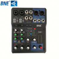 Mini console de mixage audio MG06X, console de mixage audio compacte professionnelle, 6 entrées, alimentation fantôme 48V, égaliseur 3 bandes pour studio à domicile et podcast